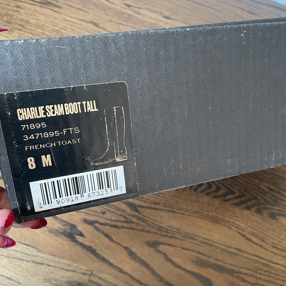 Frye Charlie Womens Knee High Riding Boot 8 Regular Calf M Brand New Never Worn - Picture 11 of 13